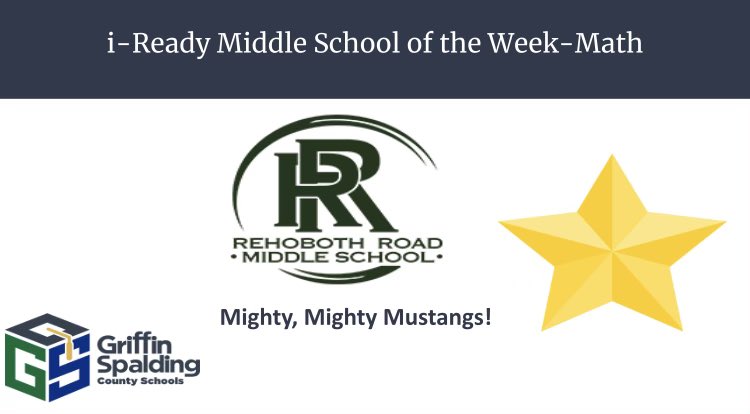 JoseyDashia's tweet photo. @RehobothRoad has done it again!! Please help me congratulate Rehoboth Road Middle School as the i-Ready Reading and Math Middle School of the week!! #MTSSInterventions #ClosingGaps @GriffinSpalding @GSCSMTSS @LindyPruitt @DrAudreyGreer https://t.co/Qo59VZvese