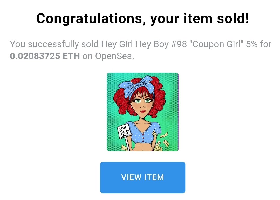 iVibrantArt's tweet photo. 🥳SOLD!

Thank you so much @Skulls_by_Subko for grabbing your 13th Hey Girl Hey Boy 💗

For holding 11+ &amp; adding this Coupon Girl you now enjoy 15% off all primary purchases🤩

You're support means more thank you'll ever know💗

Thank you Marc🥰
Cash Back has been sent!
#NFTs https://t.co/yVNfiaMhVZ