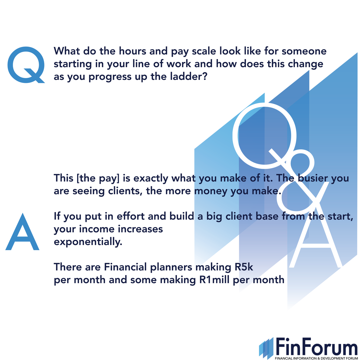 TheFinForum's tweet photo. Ever considered becoming a Financial Planner? See what a Financial Planner had to share with you about this type of career. 

Become a FinForum Member for more info, insights  and entry level career opportunities. 

it's free, link in bio.

#advice #students #financialplanning https://t.co/ZcJqcQdaUn