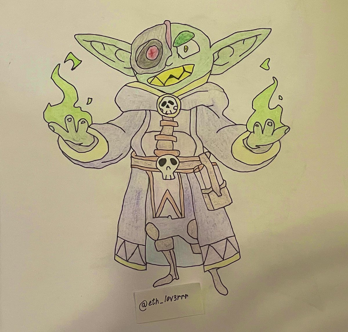 eth_lov3rrr's tweet photo. SCREEEEE!!!

One day I was watching Twitter and noticed this project. 

I wanted to surprise you, so I tried for a long time to become a member of your family🧶🪡🧵

I hope you enjoyed it, thank you🤍
@GoblinTown_Game 
@ElfJTrul 
@forgottenrunes 
@bearsnake_21 
@dotta https://t.co/mXjvJGNrak