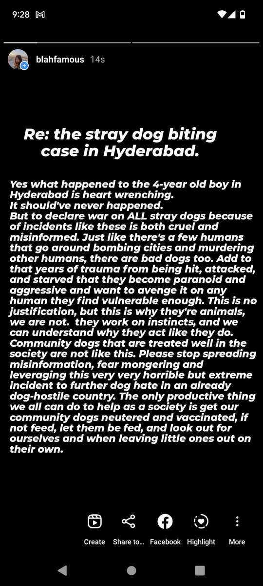 desiboho's tweet photo. What happened to the boy who was killed by stray dogs is heart wrenching, but please stop using this incident to spread misinformation, paranoia and furthering dog hate in an already dog-hostile country.  It's only gonna make things worse.. https://t.co/1UnHrlQYe5
