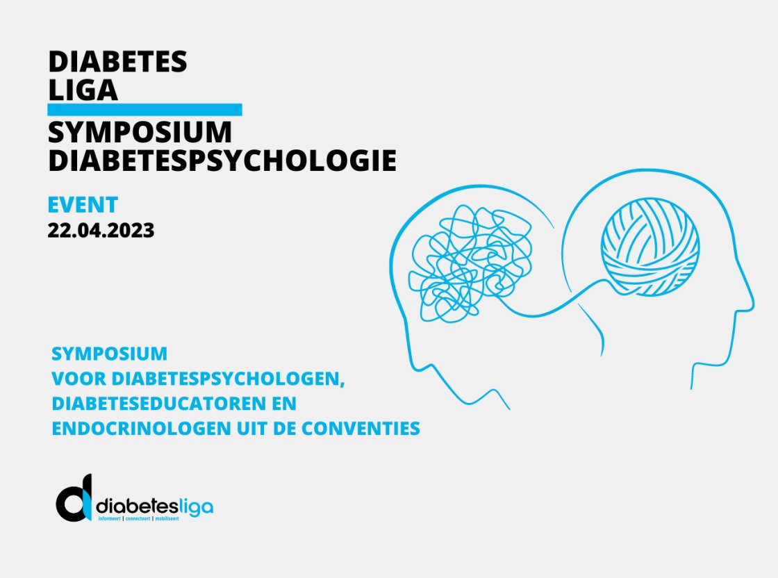 Een primeur! Het 1e symposium diabetespsychologie in België! Leer als zorgverstrekker meer over de mentale impact van diabetes💙. Dank aan dr. Ruige, @FransPouwer  en dr. De Block voor dit internationaal-getint programma 🙏!  Meer info en inschrijven: diabetes.be/nl/symposiumdi…