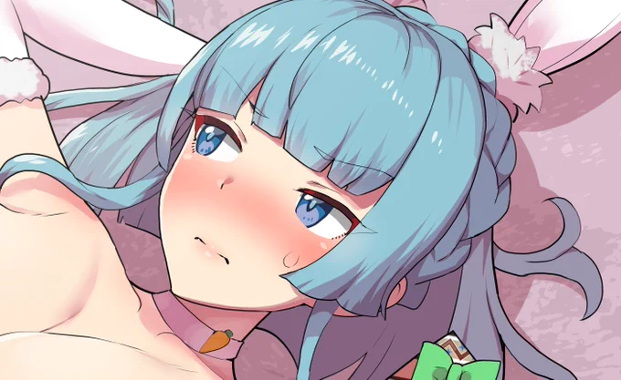 pixivFANBOXで支援者さま向け限定イラスト更新しました。バレンタイン編②は青髪むすめのミソラさん。ホワイトなバニーで来月のイベントも先取りな1枚となりました。どうぞよろしくお願い申し上げます! 次回更新は2月24日ごろ、「++」以上支援者さま向けにメイキングを更新予定です。お楽しみに! 