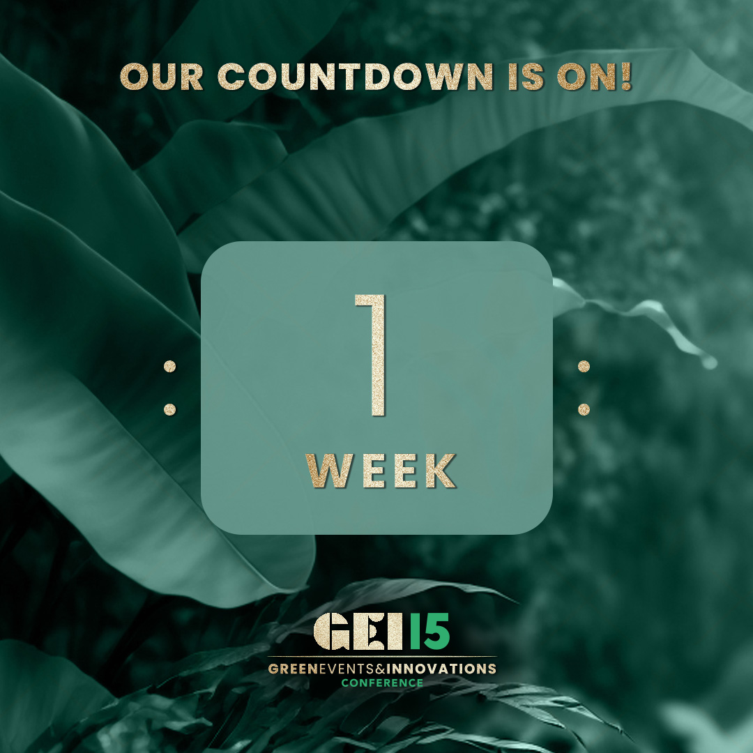 Only one week left until GEI15! We're so excited we can't even!  Are you ready to dive into a whole new world of ideas and revolutionary solutions?  There's still time to grab a ticket --> zurl.co/9fUo 

#GEI15 #AGF #Greenevents #ILMCWorld #sustainability