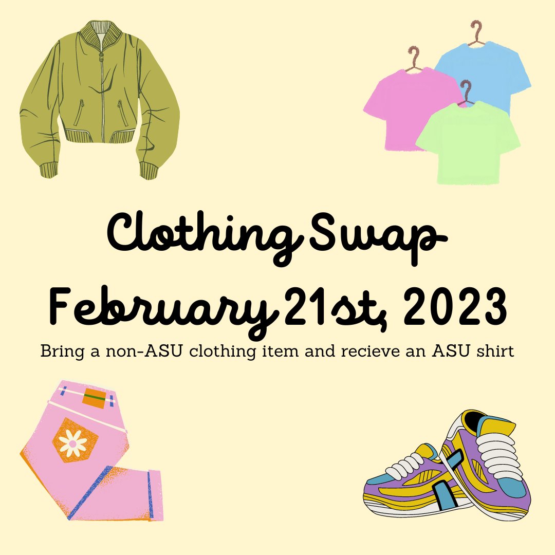 TODAY!!!

And if you can't bring items today feel free to bring them tomorrow to the Center for Student Involvement!