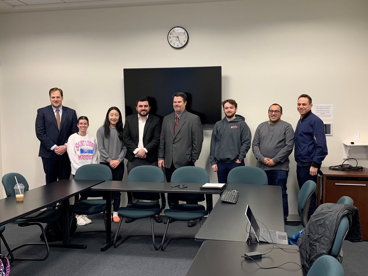 sandyboxerman's tweet photo. Thank you to St. Louis Supervisory Special Agent Travis Ardrey (5th from left) for speaking this morning to the Tax Fraud class taught by Sara Neill and me at @WashULaw https://t.co/zRCSPfTPMe
