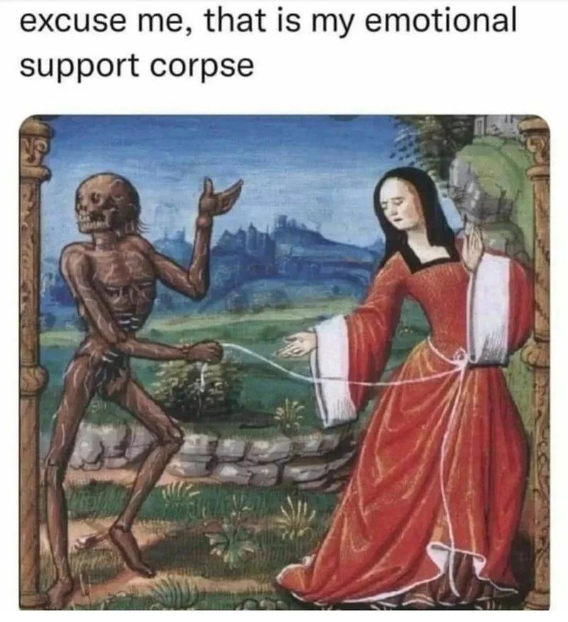 VampireFreaks's tweet photo. Too funny not to share. 😂
We love a good classic art meme.
#Goth #VampireFreaks #Meme #GothicMeme #ClassicArtMeme #SpookyMeme #GothMeme #EmotionalSupportCorpse #Funny #Silly #Alternative https://t.co/uydqZ1TpIg