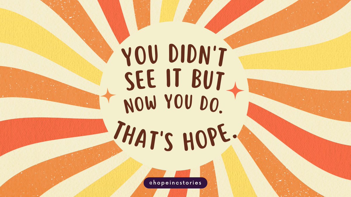 HopeIncStories's tweet photo. #ThatsHope #Community #HopeIsAlive #MentalHealth #Wellness #Motivation #Recovery #HopeIncStories
https://t.co/GfDqGVO6sE https://t.co/qGEfVes737