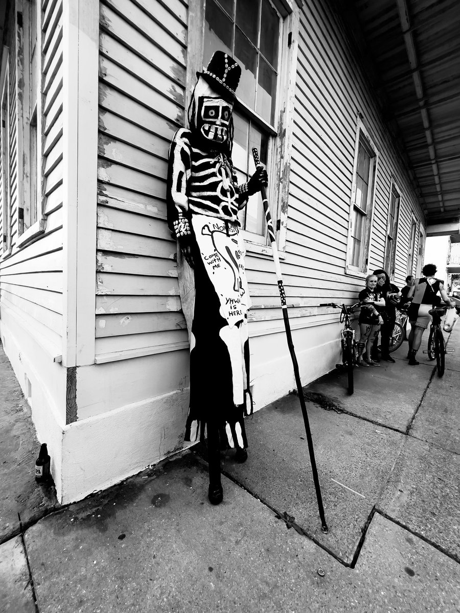 ShotByLu's tweet photo. Mardi Gras is not complete until I see the Northside Skull &amp; Bone Gang. Dating back to around 1819 they parade through the streets of Historic Treme. Heavy West African/Afro Caribbean vibes https://t.co/9pb1vCrAoP