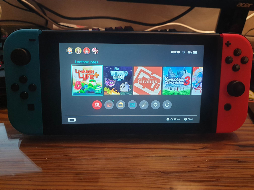 ConradicalGames's tweet photo. In 2020 I released my first commercial game, Lootbox Lyfe. After nearly 3 years of working on a remastered version, LBL+ is releasing this Friday!🥳

Never gets old to see your game on consoles, it's the 3rd time already!

It's also coming to PlayStation and Xbox, links below! 👇 https://t.co/JKity3kv88