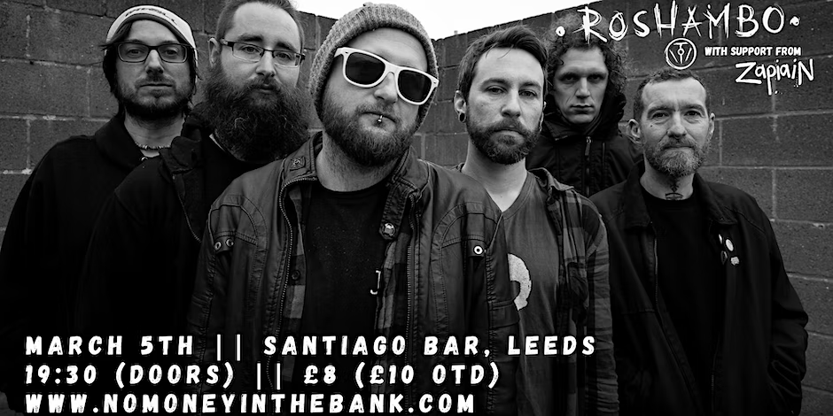 NMITBank's tweet photo. @SheffdeParty @WharfChambersCC @appleshampoo182 @tonybasnett @katmolinari_ @Darko_Band @sunlinerband @AatmaVenue @AnimalByDIY March 5th, I finally get to put on a ska show. @Roshamboskacore is a politically charged powerhouse combining rap, punk, ska, metal, and members of every DIY band I listened to when I was 19. I'm beyond buzzed. @Zapiain on support for that extra chef kiss
https://t.co/cUhh9dUmYs https://t.co/2G5IJrMovw