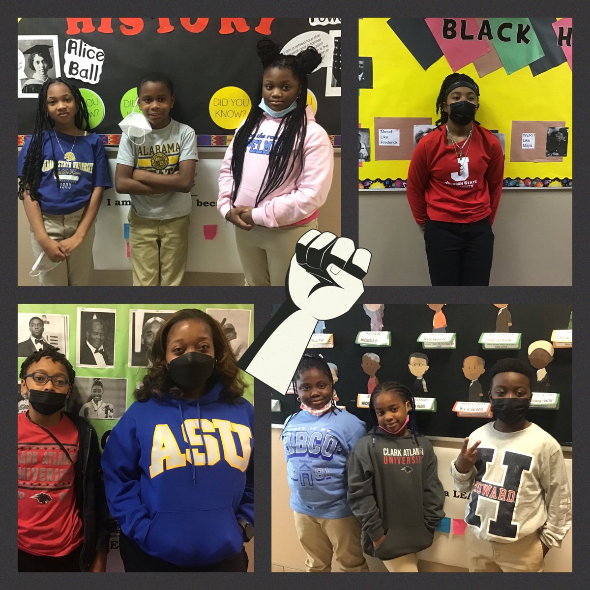 LPAPanthers's tweet photo. Today during Black History Month, students and teachers wore  HBCU merch in order to show their support towards the HBCUs.
#PridefulWednesday @DeKalbSchools https://t.co/0D51K2bodl