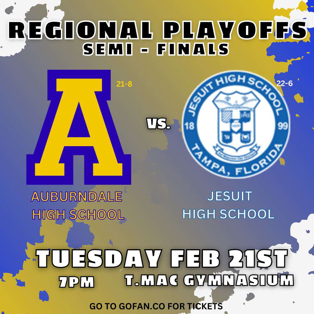 AdaleHoops's tweet image. TONIGHT!!! Regional semifinals, Auburndale vs Jesuit  at 7pm!! @E_tada_Rob @AHSbloodhounds