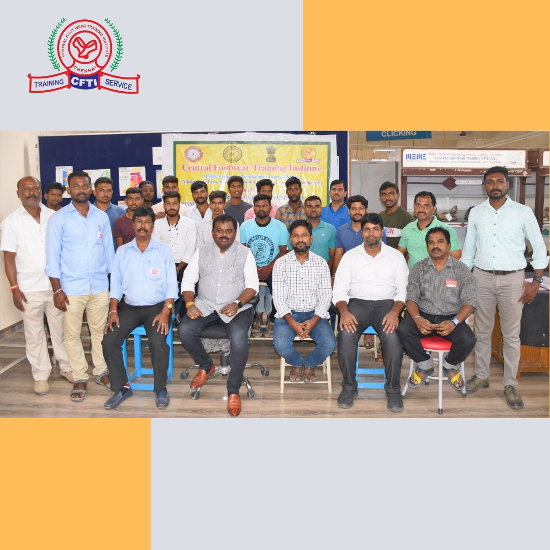 CFTI_Chennai's tweet photo. CFTI, Chennai Director Shri. K Murali inaugurated and distributed Training kit to candidates from Karnataka for Training in Designing and Manufacturing of Footwear at CFTI, Chennai under sponsorship of Khadi and Village Industries Commission (KVIC)
#cfti #cftichennai #jobworks https://t.co/Xro6z1JfGZ
