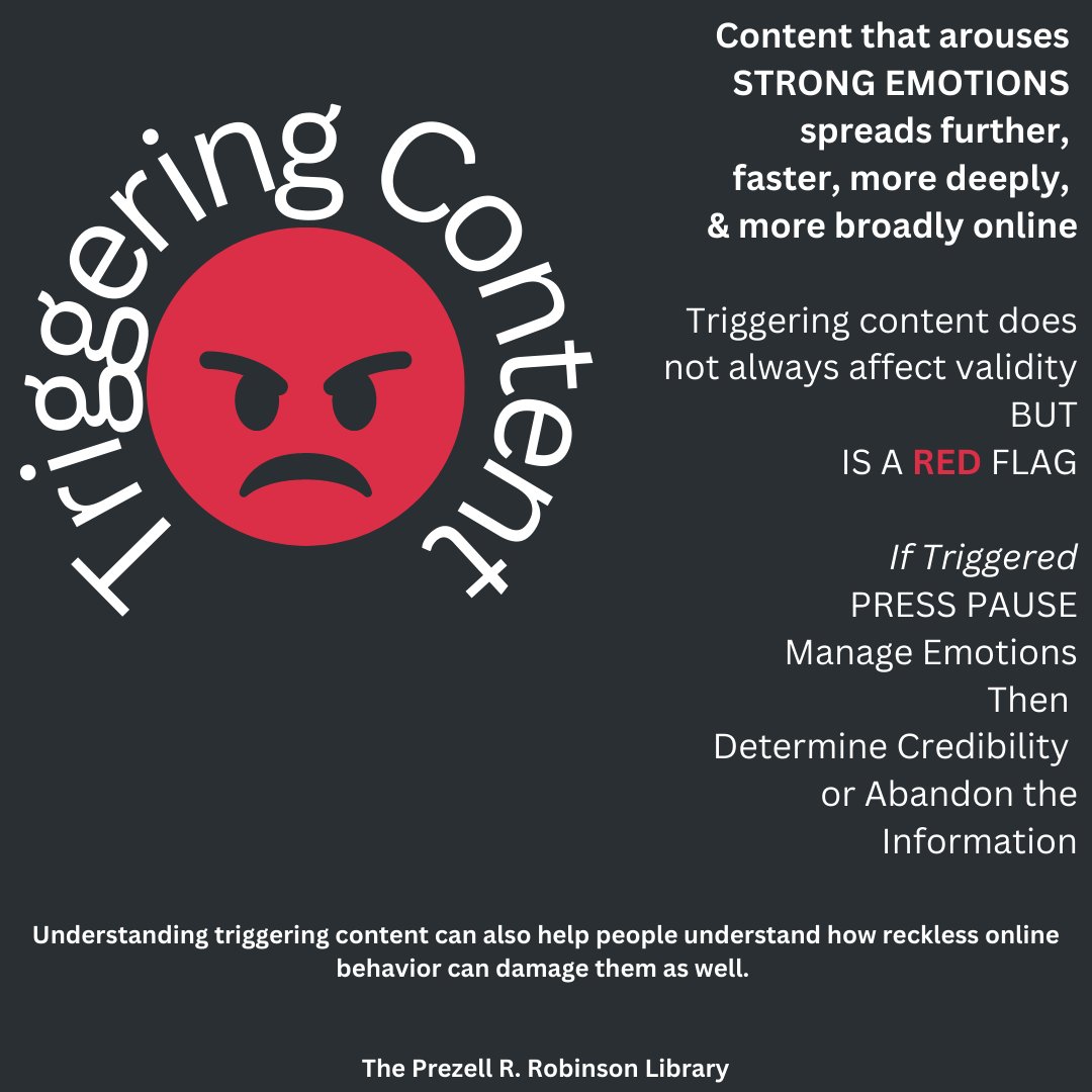 PrezRobLibrary's tweet image. The Fourth Lenses For Consuming Digital Content. 
linktr.ee/prezroblib
#triggeringcontent #fourlenses #digitalcontent #digitalliteracy #theprezellrrobinsonlibrary @sautwp @saufalcons