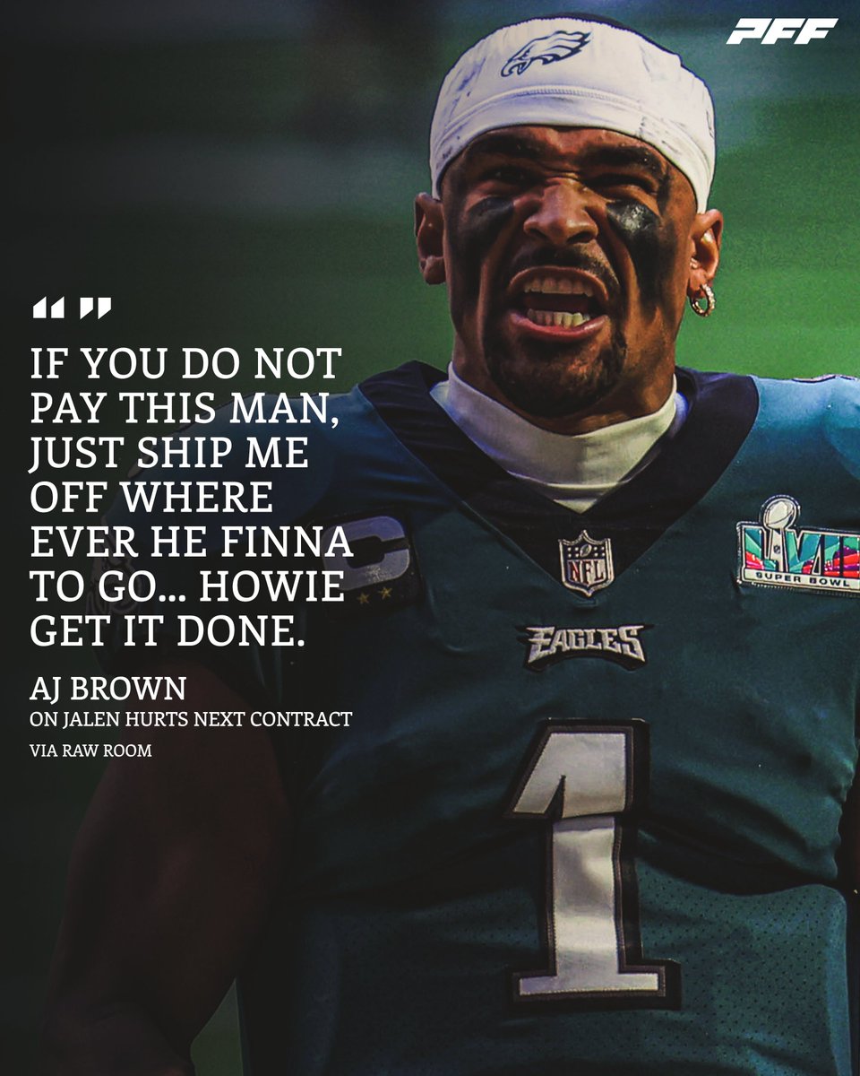 A.J. Brown wants to see Jalen Hurts get PAID 💰