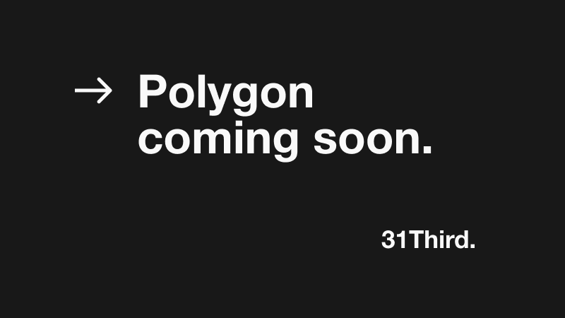 31ThirdProtocol's tweet photo. βοΈ Exciting news - we're working on integrating with @0xPolygon! What tokens should we support on #Polygon? Let us know in the comments. #DeFi #31Third #MATIC https://t.co/t03jF52ptC