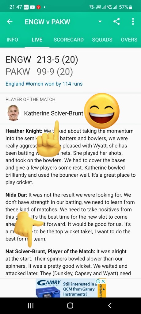 mayankglt's tweet photo. Even @cricbuzz is finding it difficult to sort the Sciver Brunt Combo.😂

@KBrunt26 It is rightly said,Each Women is always behind her partner's success..!! 

#T20WorldCup2023 https://t.co/8NjY86gLLP