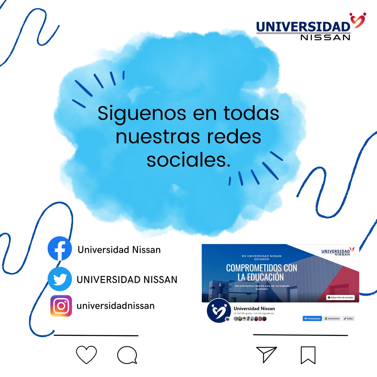 ¿Ya nos sigues en todas nuestras redes sociales?

Síguenos en Instagram y Twitter para más contenido especial de Universidad Nissan.

#instagram
#Twitter
