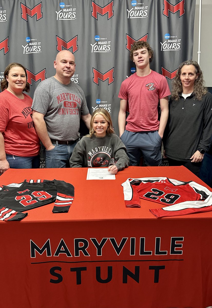 ADWarrenton's tweet photo. Congrats to Hannah Peth on her recent signing to attend Maryville University and continue her academic and athletic career! #Tr1be #NextLevelStunt https://t.co/XQSz3DmQmC