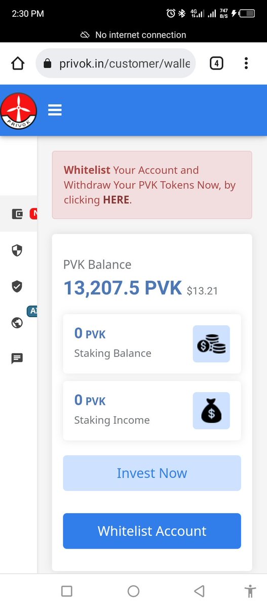 _blank92's tweet photo. Look at the total value of this guy's mined #Privok tokens. But before he can withdraw, he must first pay $20.
The presale was sold for $0.1 while they listed on P2B for $0.001 (is that not a fraud!?) ๐. These are teams with faces; they are not anonymous like #CoreDAO.
#CORE https://t.co/APF2kjsnMC