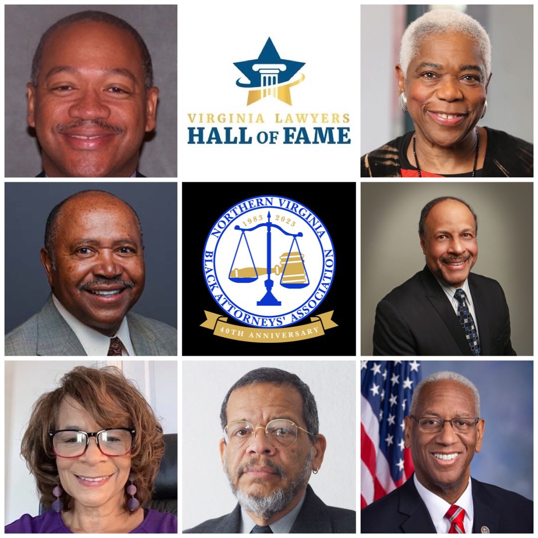 thenovabaa's tweet photo. Last week @VALW released its annual Hall of Fame honorees.  This award aims to highlight the contributions of members of the @VAStateBar who have practiced for 30 years or more, or are over 60 years of age.  In light of #BlackHistoryMonth, NOVABAA wishes to congratulate the African American recipients of VLW’s Hall of Fame Award.  We note that two of the recipients are NOVABAA members: Hon. Gayl Branum Carr, and Hon. Marcus D. Williams!

The African American recipients are as follows:
1.  Hon. S. Bernard Goodwyn - Chief Justice of the Virginia Supreme Court
2.  Ms. Elaine Jones, Esq. (Retired) - Executive Director of NAACP Legal Defense Fund
3.  Mr. F. Blair Wimbush, Esq. (Retired) - Norfolk Southern Corporation
4.  Hon. Marcus D. Williams - Fairfax Circuit Court Judge (Retired) - NOVABAA Member
5.  Hon. Gayl Branum Carr - Fairfax County Juvenile and Domestic Relations Court District Judge - NOVABAA Member
6.  Mr. David P. Baugh, Esq. - Law office of David P. Baugh
7.  Hon. Donald McEachin (Posthumously) - United States Representative for Virginia’s 4th Congressional District

Today we are delighted to recognize these honorees, along with the rest of the other inductees in the 2023 class of Virginia Lawyers Weekly’s Hall of Fame!
