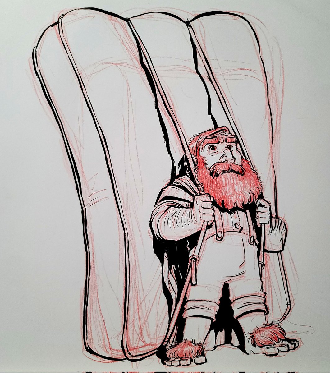 erin_humiston's tweet photo. Only Beefbo can carry the burden of the mattress.
#theGreatNorth #cartoon #beef #beeftobin #ink #inkbrush #redpencil https://t.co/1s0uZEmWLr
