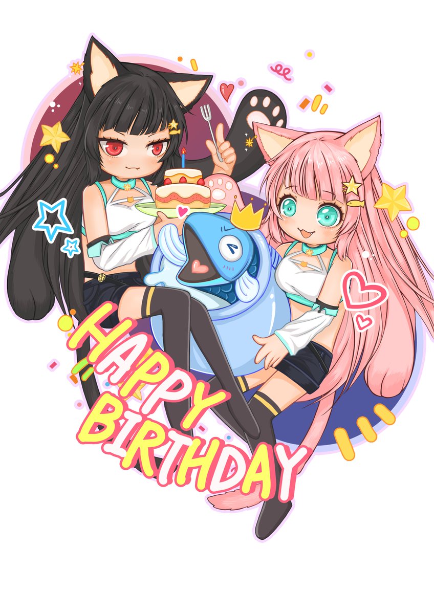 貓之日是日本的貓節日
因為唸起來就很像NYA
也是壞魚把拔的生日。
NYA的1.0V皮的立繪沒有你的贊助，
我還不知道能不能委託！
沒有你就沒有涅婭~
『壞魚把拔生日快樂』
希望你今年許的願望都可以實現喔~
#涅婭 #Vtuber #繪師 #稚野
