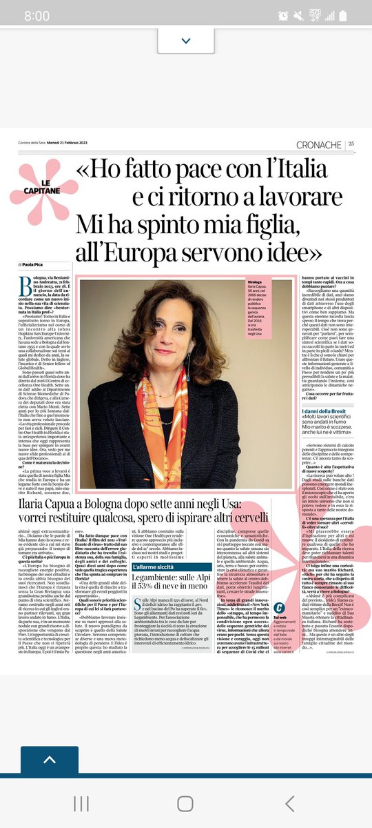 Mai dire mai.
<a href="/Corriere/">Corriere della Sera</a>