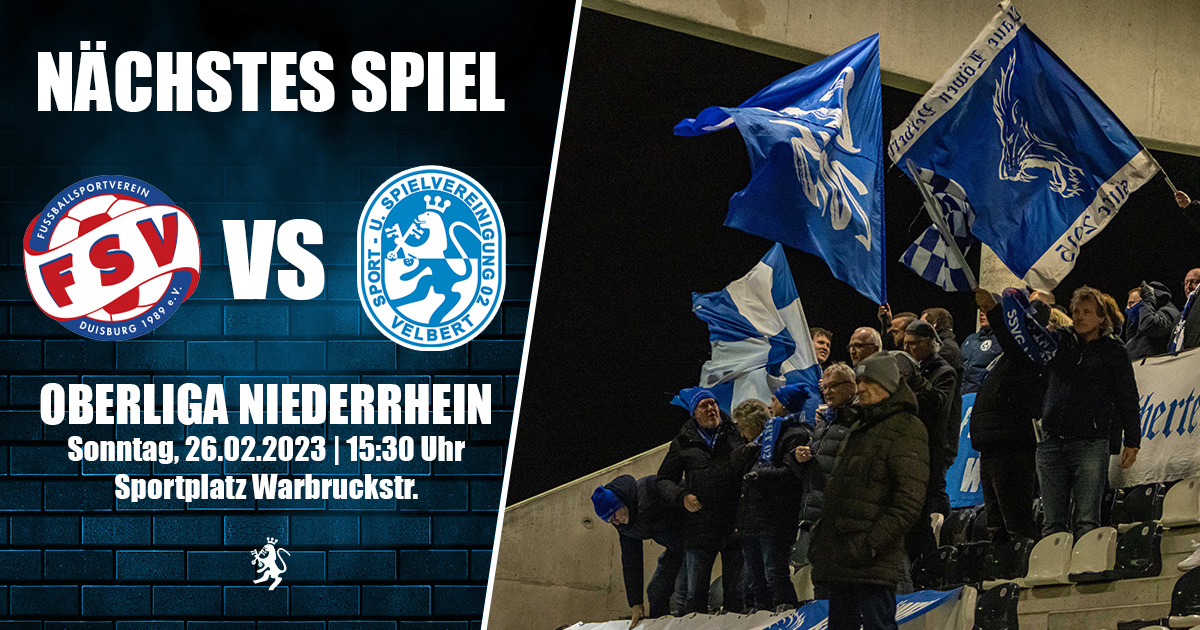 Wir reisen nach Duisburg 🚌

Am Sonntag sind wir zu Gast beim FSV Duisburg und wollen den Abstand zu unseren Verfolgern weiter ausbauen. 

Wir müssen unsere Hausaufgaben beim Tabellenschlusslicht der #Oberliga machen und den Pflichtsieg einfahren. 

#GEMEINSAM schaffen wir das!