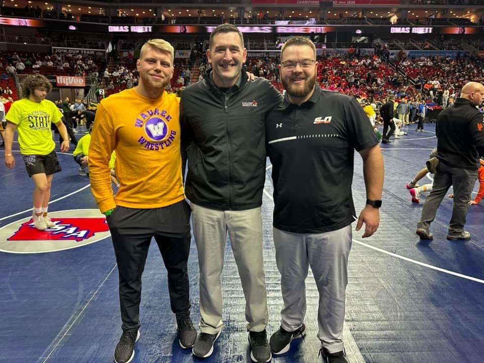 dylanschuck's tweet photo. Had a blast my first year coaching. Made a lot of memories with the team and was great seeing friends and coaches this past weekend at state!

Very proud of @WaukeeWrestling this entire year. Ready to get back on the mat this off-season and keep making leaps! https://t.co/pdFeXWM6EF