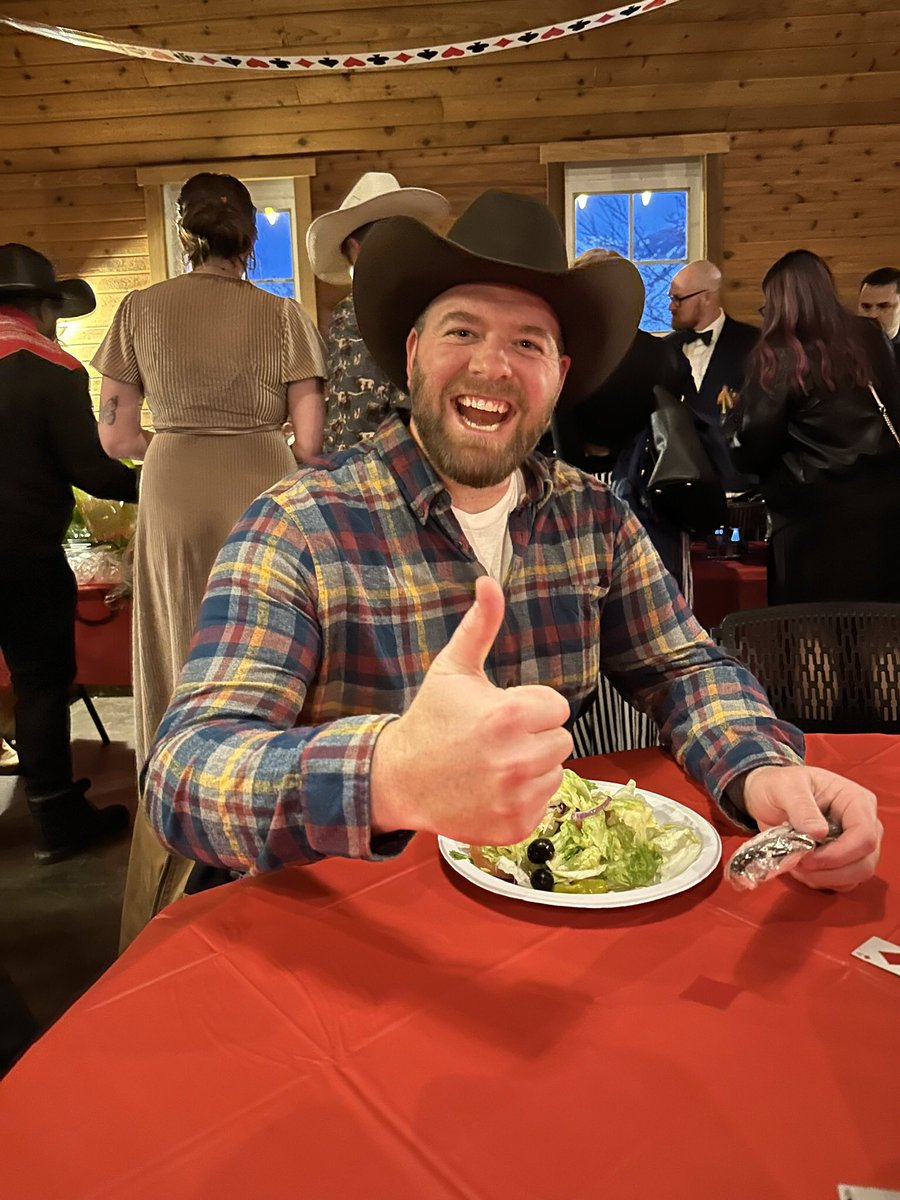 FusionHCS's tweet image. Pt 1. Fusion Casino Night! 🎰 We had so much fun celebrating casino style with black tie and western attire. Good food, and good memories. Never a dull moment with the team here at Fusion 🤠🎊 #notrealgamblingdontworry #casinonight #bestteam #fusionhcs #partyneverstops