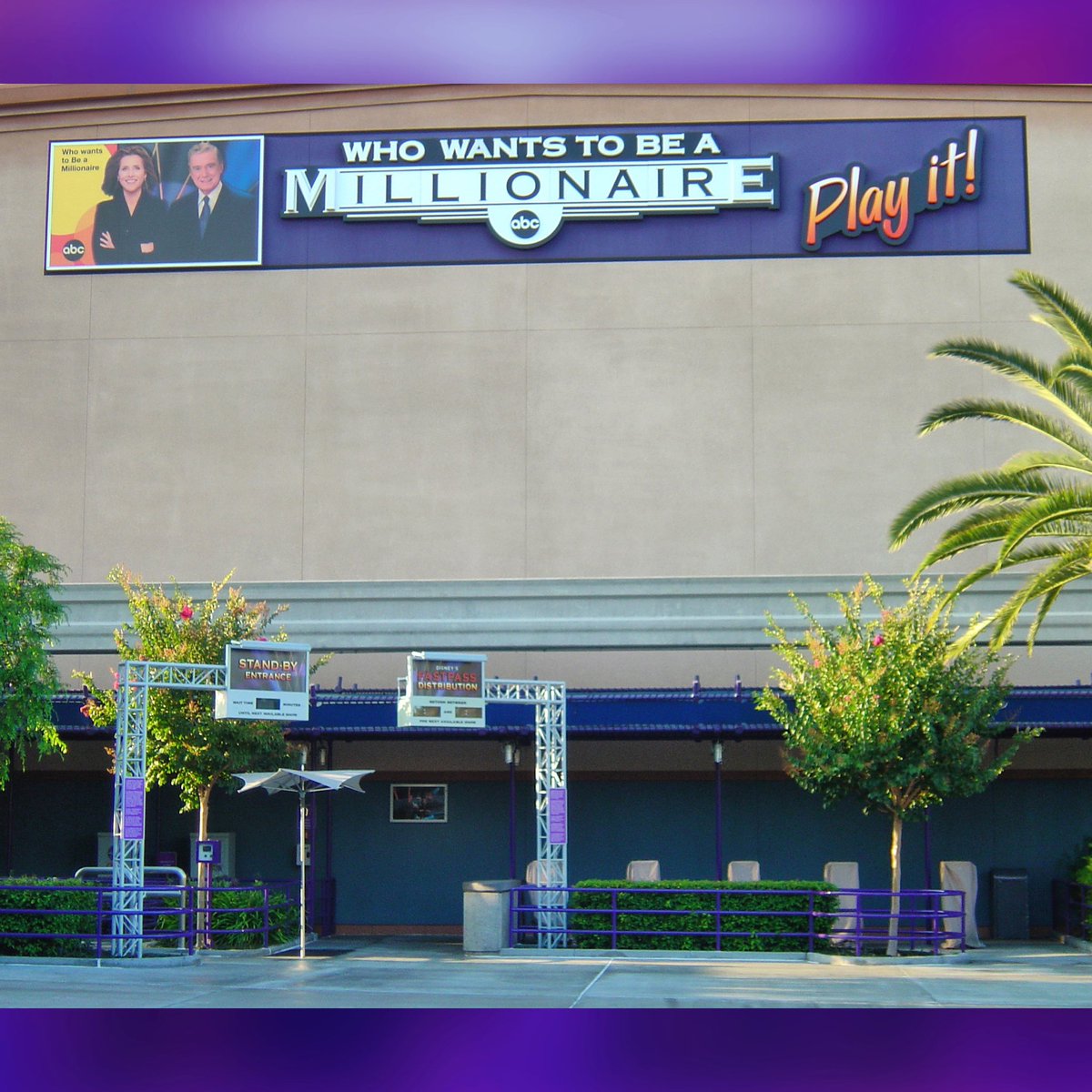 Parkeology's tweet photo. Who Wants To Be A Millionaire was incredibly popular 20 or so years ago. Before Toy Story Mania, and after it was a working soundstage, this space housed the Millionaire attraction. It was fun, surprisingly well executed and had real prizes. Now no one ever talks about it. https://t.co/AzBoMzueFf