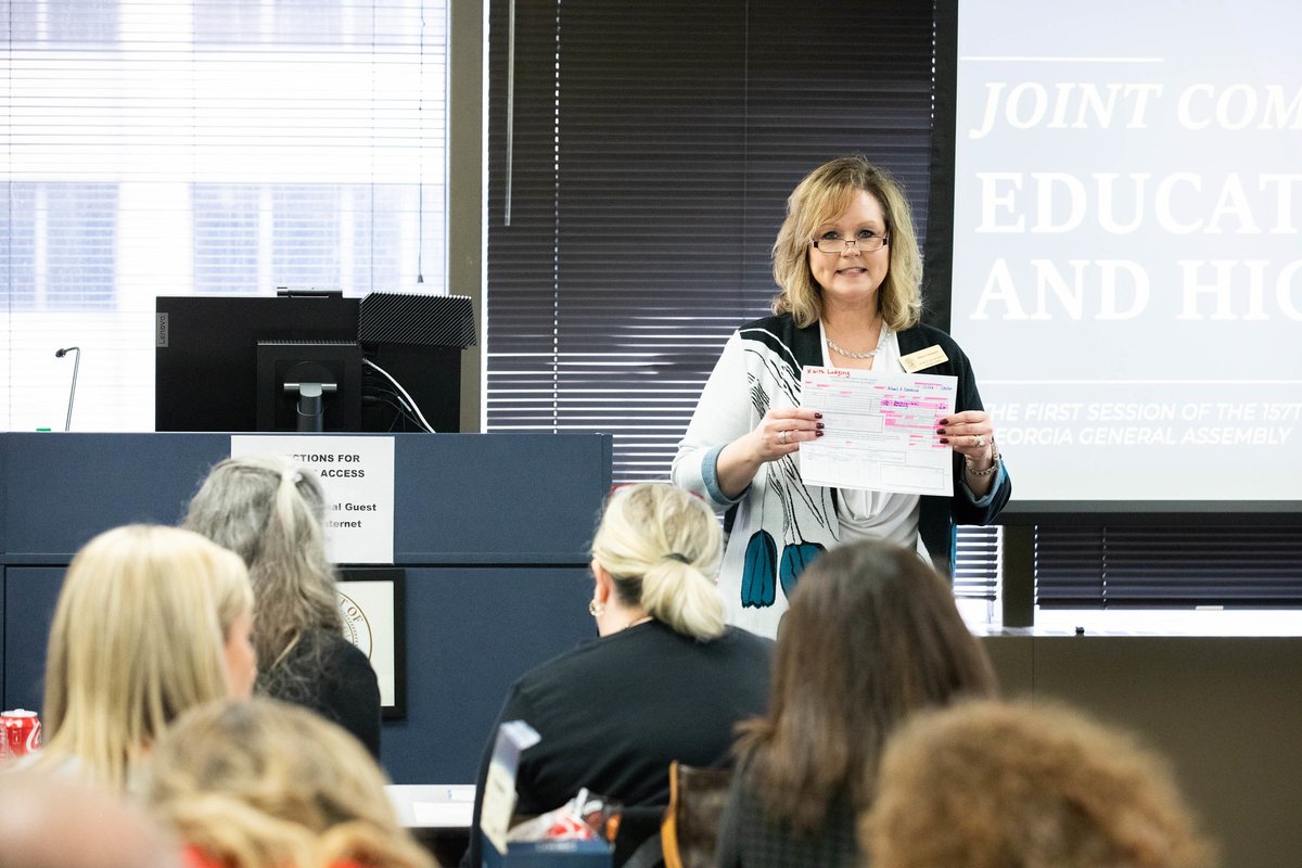 Superintendent Woods met with his Teacher Advisory Council (TAC). The group comprises teachers from the state, representing all grade bands and RESA regions. 
Thank you, TAC members!
Learn more about TAC: gadoe.org/Pages/Teacher-….