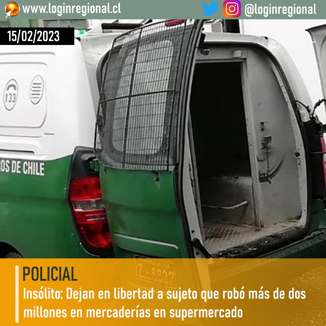 loginregional's tweet photo. #Noticias Insólito: Dejan en libertad a sujeto que robó más de dos millones en mercaderías en supermercado
https://t.co/JA3vBOi5JQ https://t.co/nybP3gDC5D