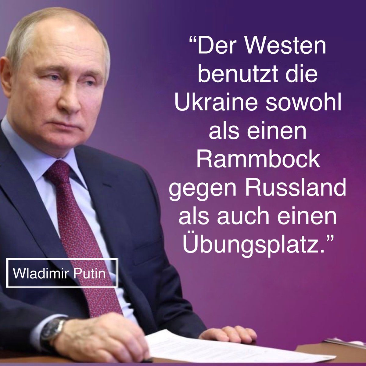 RusBotschaft's tweet photo. 💬Der #Westen benutzt die 🇺🇦 sowohl als einen Rammbock gegen 🇷🇺 als auch einen Übungsplatz. Eines muss jedem klar sein: Je weitreichender die in die 🇺🇦 gelieferten westlichen Waffensysteme sein werden, desto weiter müssen wir die Bedrohung von unseren Grenzen zurückzudrängen. https://t.co/NNfMEoIUt5
