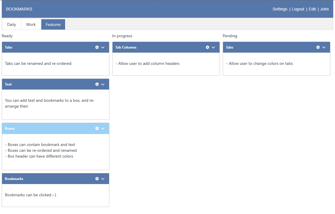 tadrian's tweet photo. not sure where this side-project is going.  
#XPages #kanboard #bookmark #JSF #ToDo https://t.co/mNdc7I3Yjk