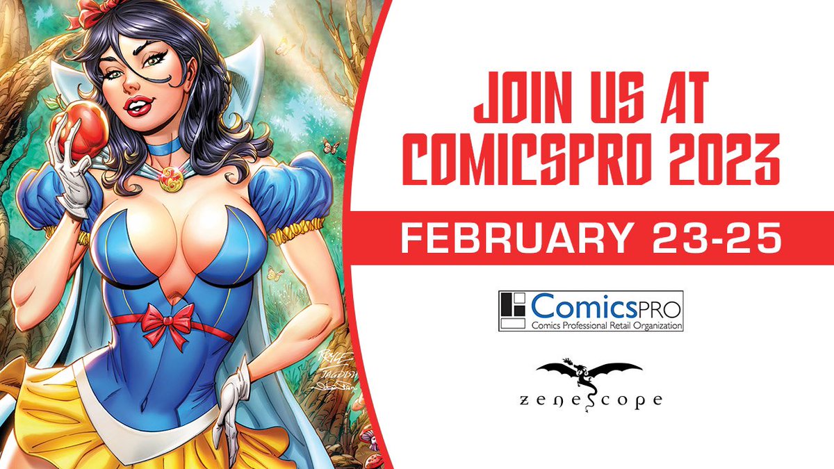 Zenescope's tweet image. What retailers are coming to #comicspro 2023 in Pittsburgh this week? We’ll be there with a gorgeous new @johnroyle_art &amp;amp; @SebastianArtist limited edition cover on hand! #comicspro2023 #comicbooks