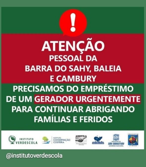 O Instituto Verde Escola onde minha sobrinha trabalha esta recebendo os mortos e feridos que Deus conforte os familiares das vítimas e forças para os sobreviventes. 💔🖤