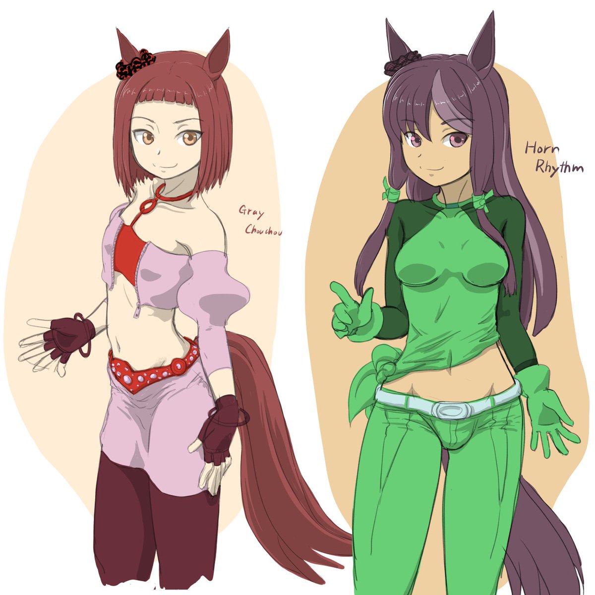 「先週描いてたモブウマ娘さん方 #モブウマ娘  #モブウマ娘お絵かき 」|ヤザマのイラスト