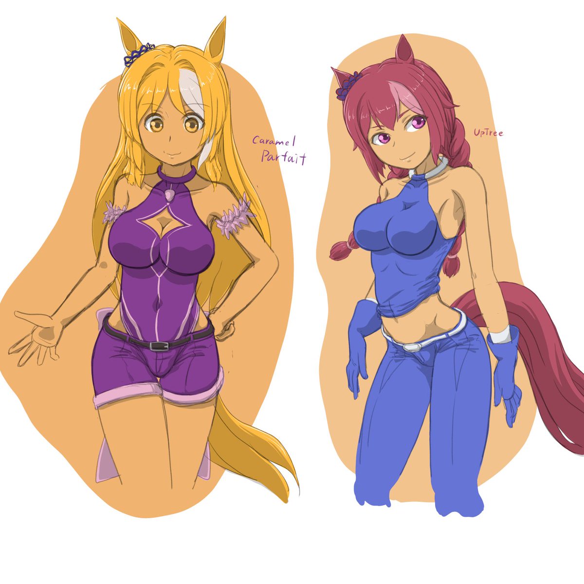 「先週描いてたモブウマ娘さん方 #モブウマ娘  #モブウマ娘お絵かき 」|ヤザマのイラスト