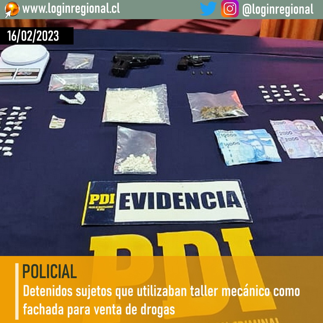 loginregional's tweet photo. Detenidos sujetos que utilizaban taller mecánico como fachada para venta de drogas

https://t.co/XZYLIZLBFb https://t.co/d9Rul5Phai