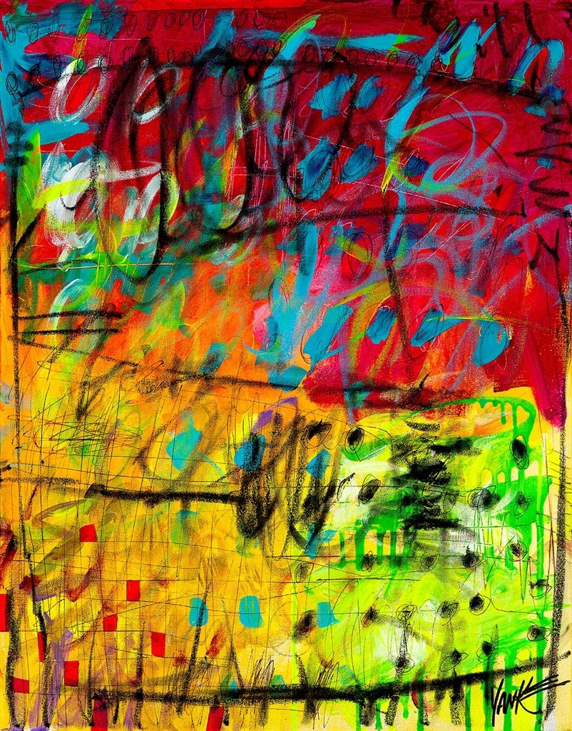 ParkWestGallery's tweet image. "It's All About the Music" by Tim Yanke #timyanke #abstractart #abstractexpressionism