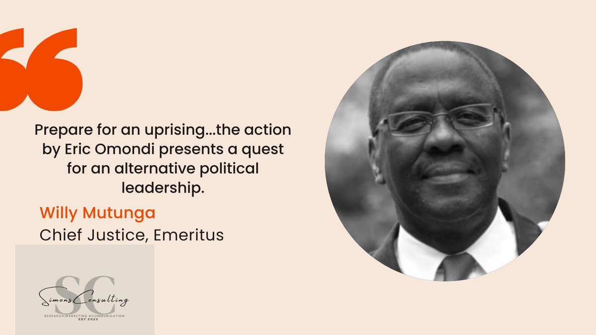 MakauWaMuli's tweet image. Prepare for an uprising... the action by Eric Omondi presents a quest for alternative political leadership.
  ~Willy Mutunga-CJ Emeritus ~