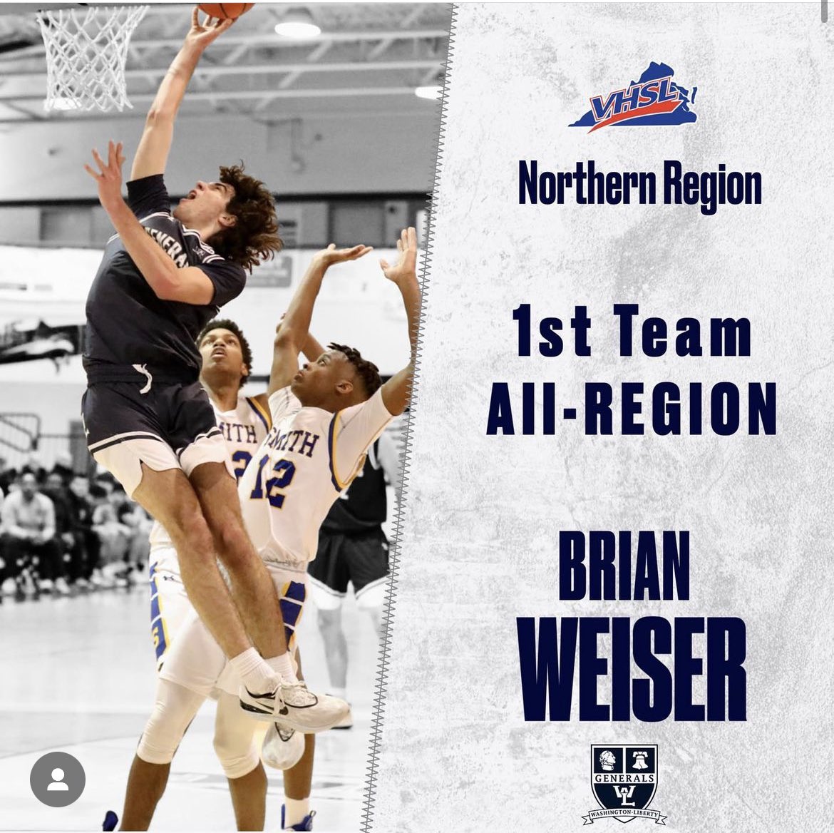 Kudos to Brian Weiser, named to First Team All-Region, two years in a row!  <a href="/BrianWeiser9/">Brian Weiser</a>