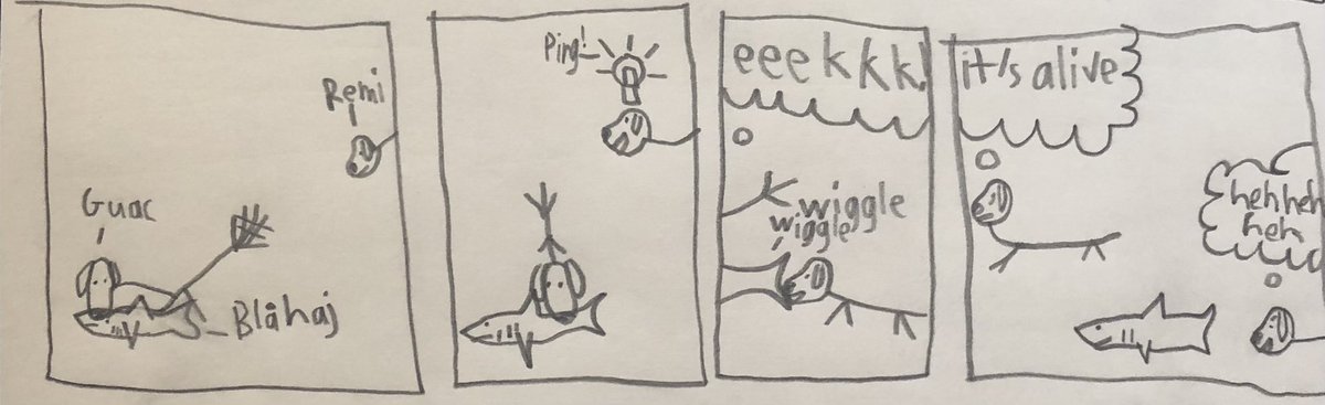 CheeseyComics's tweet photo. GR Comics #21 (original post date: 2/21/2023)

The Blåhaj Lives!
#GoldenRatio #Guacoman #Remi #blåhaj https://t.co/LKAKIKOU14