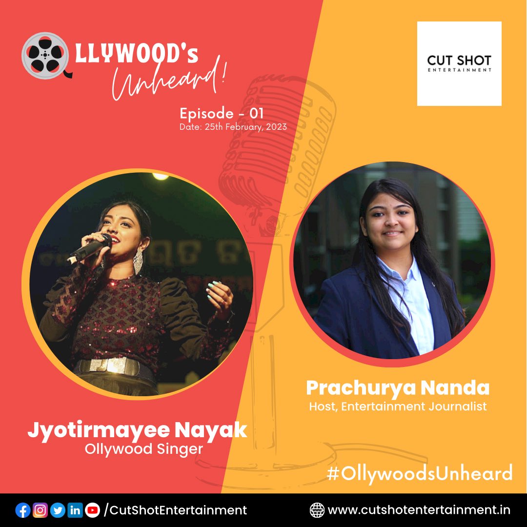 CutShotTweets's tweet photo. Join us on a journey to the future of Ollywood as we sit down with the dynamic Jyotirmayee Nayak in our first episode of 'Ollywood's Unheard'. 

#OllywoodsUnheard #CutShotEntertainment #JyotirmayeeNayak #OllywoodSinger #Ollywood #Singer #Interview #Odisha https://t.co/kleGNCLfLL