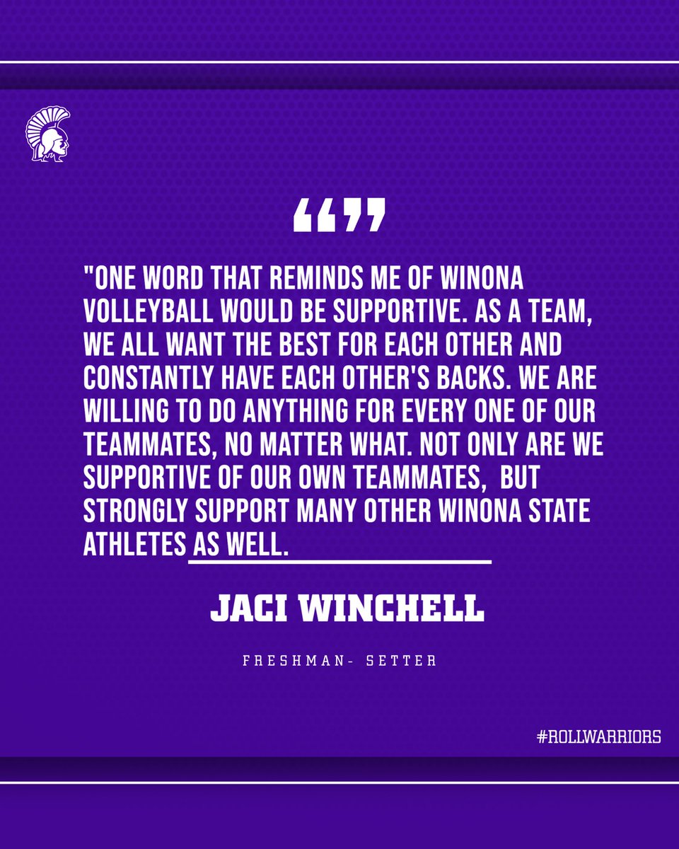 Winona State VB tweet media