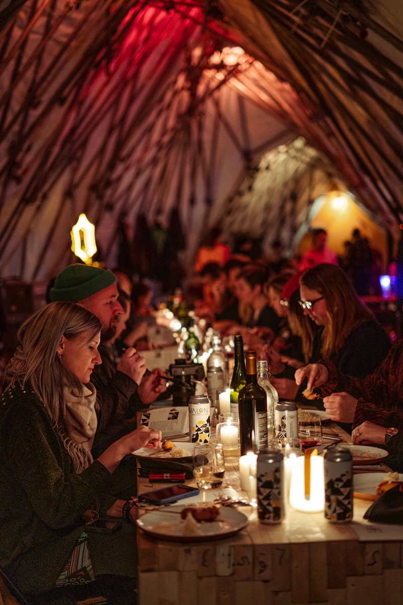 seeusoontravel's tweet image. A highlight on this trip so far was RAW: almond’s final night on Saturday. This 22-day event brings renowned chefs from across North America to showcase a one-of-a-kind menu. A pop-up restaurant is built right on the frozen river too! #RealWinnipeg #OnlyInThePeg