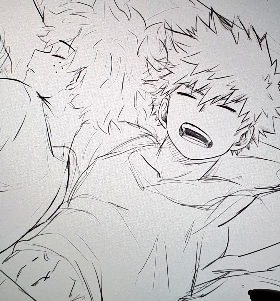 #WIP #WorkinProgress I totally forgot the bkdk sleeping monthly doodles for january 😅 i won't miss it this month! let's see if i can finish some doodles for tomorrow 😊 